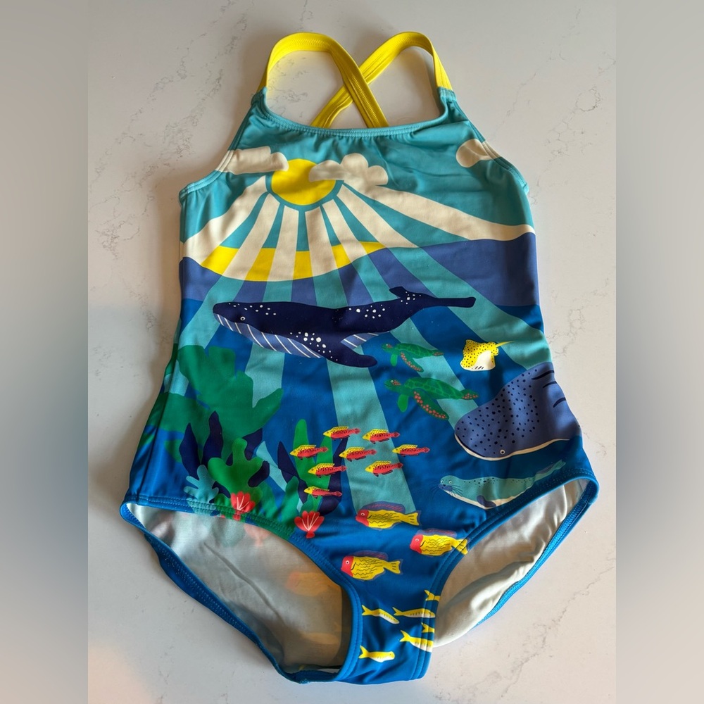 GUC Mini Boden Crossback Swimsuit size 9-10